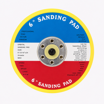 6" BACKING PAD - GLUE