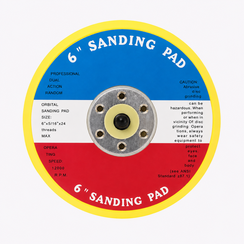 6" BACKING PAD - GLUE